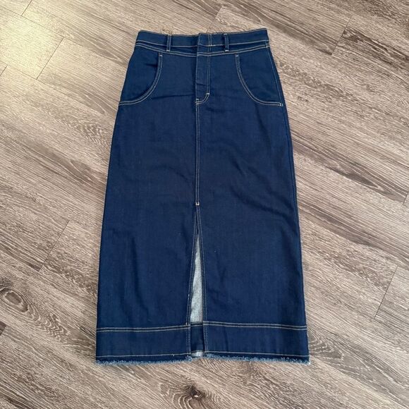 Pilcro Denim Midi Skirt - Picture 1 of 8